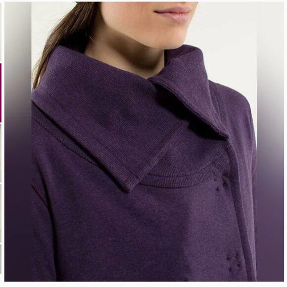 LULULEMON Gratitude Wrap Sweater Cardigan in Purple Women’s Size 4 - Picture 2 of 16